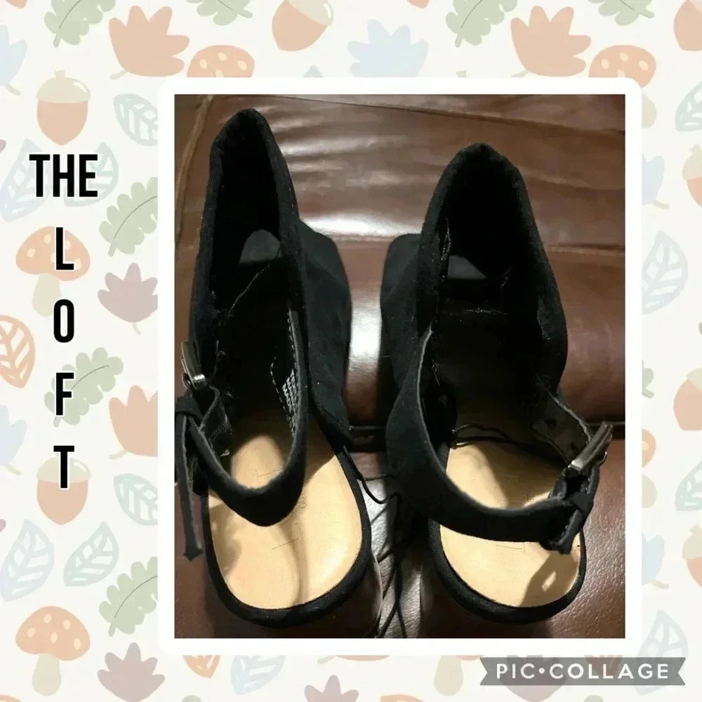 👠🆕👠
LOFT Outlet Women’s Black Peep-Toe Block Heel Slingback Sandal Shoe-Size 10 - Picture 3 of 8